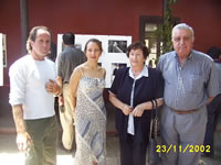 Rodrigo Opazo, Mnica Nelson de Olavarra, Elena Vial y Osvaldo Jadue (35,953 bytes)